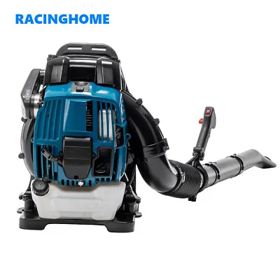4Stroke 75.6cc Gas Powered Backpack Blue Leaf Blower Snow Blower For Lawn Garden • $239.99