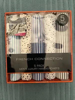 French Connection Men's 5 Pack Luxury Handkerchiefs • $10