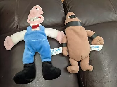 Wallace And Gromit - Wallace/Preston - Soft Plush Toy Beanie. Rare. 1989.Vintage • £9.99