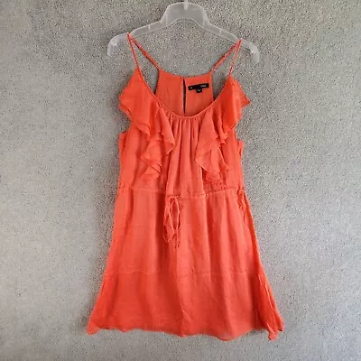 $28 • Buy Saba Special Occasion Coral/orange Slip Dress Spaghetti Straps Size 10