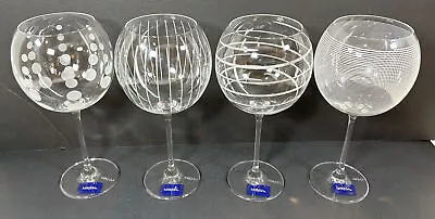 Mikasa Cheers 9  Balloon Wine Goblets  (Set Of 4) New Original Sticker • $39.95