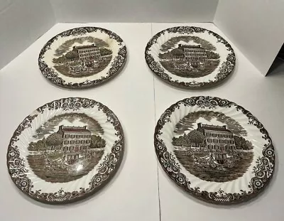 Johnson Brothers Heritage Hall 9.75” Dinner Plates 4 Georgian Townhouse READ • $13.45