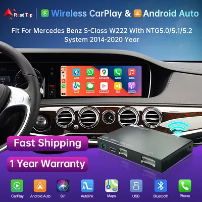 Wireless Carplay Android Auto Retrofit Kit Decoder For Benz S Class W222 2014-19 • $239