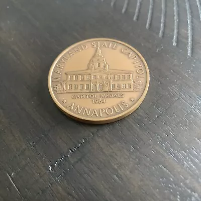 1964 Annapolis Maryland State Capital Bronze Medal • $8