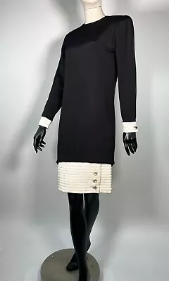 Vintage Stanley Platos Black White Shift Dress • $95