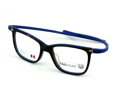 RARE New TAG HEUER REFLEX Womens Havana Blue Eye Glasses Frame TH 3012 003  • $260.93