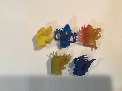 Rubber Finger Puppet LOT Of 5 Uglies Jiggler Monster Alien Vintage HONG KONG • $14.95