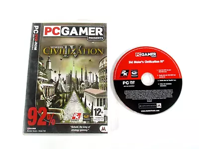 Sid Meiers Civilization IV PC DVD Game INSTALLATION DISK ONLY 2005 • $8