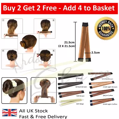 £2.29 • Buy Magic French Twist Hair Bun Maker Bands Easy Snap Tool Former DIY Styling Donut