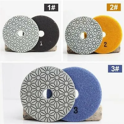 Wet Polisher Grinder Variable Speed 4  & 5  Diamond Polishing Pads Stone Granite • $33.59