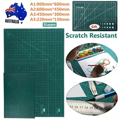 A1 A2 A3 Large Thick Self Healing Cutting Mat Double-Side Art Craft DIY +A5 GIFT • $15.59