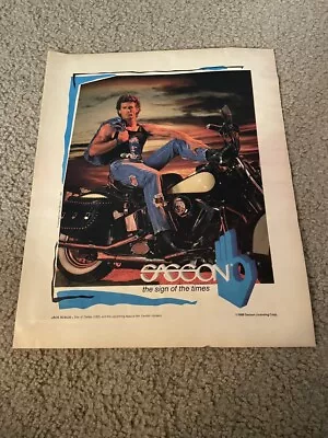 Vintage 1988 JACK SCALIA SASSON Poster Photo Print Ad 1980s DALLAS TV SHOW • £7.78