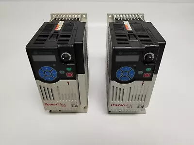 Lot Of 2 Allen Bradley PowerFlex 525 AC Drives 5HP 25B-D010N104 Parts (Untested) • $239.99