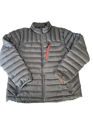 Orvis Trout Bum 800 Down Puffer Grey Jacket Large Men’s Insulated Fishing Hiking • $89.99
