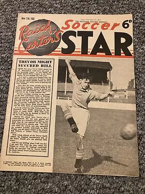 Raich Carters Soccer Star Magazine - 11/6/1955 Sunderland In Usa • £3