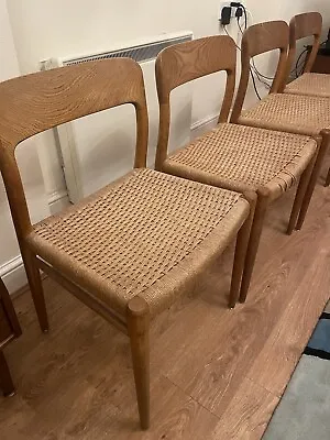 £2000 • Buy Model 75 Dining Chairs By Niels Otto Moller - Set Of 4 Chairs 