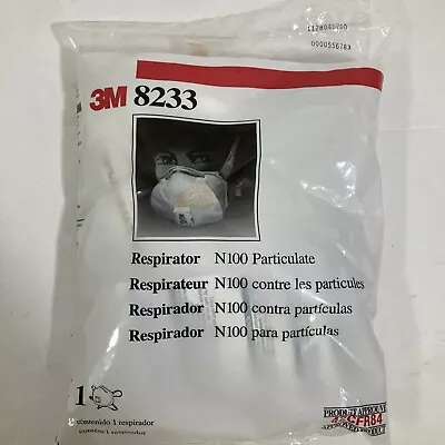 3M 8233 N100 Particulate Respirator Sealed Approved Product • $7.50