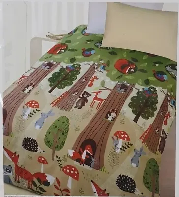 Quilt Cover Set Single Size - The Big Tree - Glow In The Dark Polyester Doona • $45