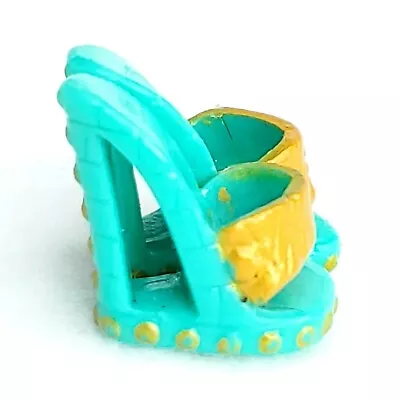 Monster High Mad Science Cleo De Nile Gold Turquoise Sandals Shoes Only • $6.89