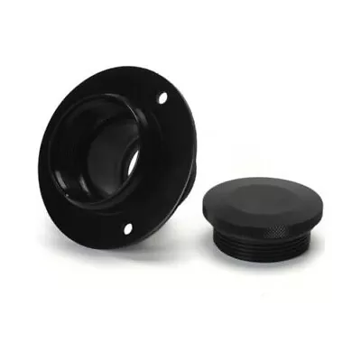 Aluminum Remote Fuel Filler With Billet Aluminum Cap For 2.0 Inch Hose Black • $94.95