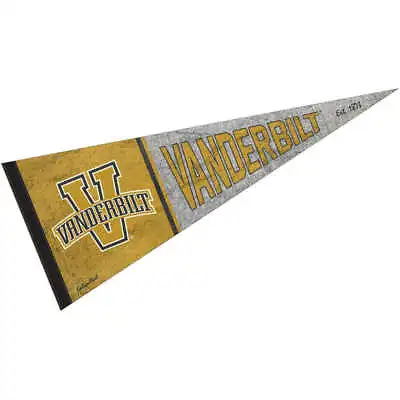 Vanderbilt University Throwback Vintage Full Size Pennant • $14.95