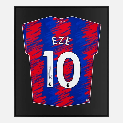 £362.99 • Buy Framed Eberechi Eze Signed Crystal Palace Shirt 2022-23 Home [Mini]