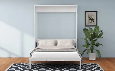 Full Size Murphy Bed61.5-inch Cabinet Bed Folding Wall Bed With Desk Combo • $799.99