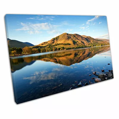 Blue Skies Lake Buttermere Refection's The English Lake District Wall Art Print • £25.90