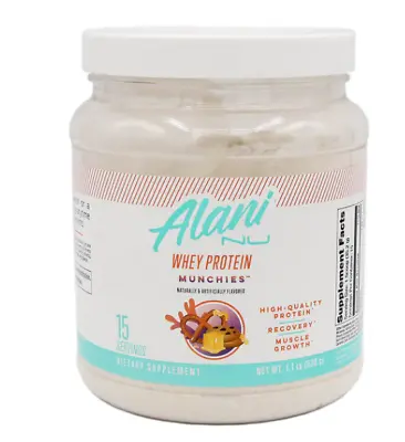Alani Nu Whey Protein Powder Munchies 1.1 LB 15 Servings - FREE SHIPPING! • $17.27