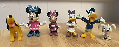 6 Disney Figures Junior Set Collectible Playset Toy Doll Set Minnie Cake Toppers • $17