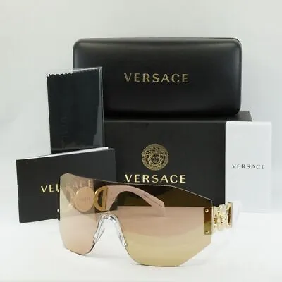 New VERSACE VE2258 10027J Dark Brown Mirrored Rose Gold/Dark Brown Mirrored R... • $189.95