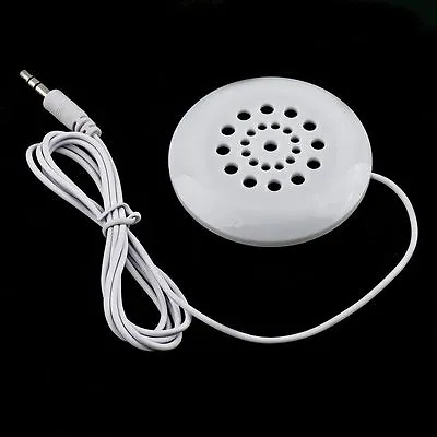 Mini White 3.5mm Pillow Speaker For MP3 MP4 Player IPhone IPod CD Radio FC0 • $12.79