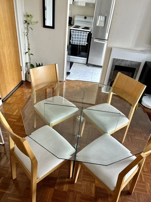 $150 • Buy Glass Dining Table And Chairs