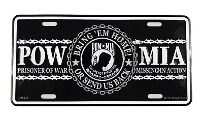 POW-MIA Aluminum Military License Plate NEW LP0626 • $10.99