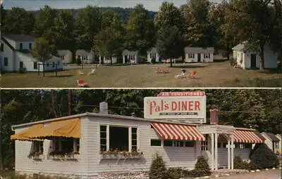 MilfordPA Pal's Motel And Diner Pike County Pennsylvania G. E. Scheller Vintage • $9.99