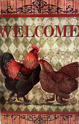 Rooster Metal Wall Sign 12  X 8  • $12.99