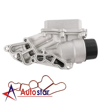 Oil Filter Housing W/ Oil Cooler Fits Mercedes Benz W203 C230 W463 X164 W164 • $62.97