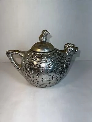 Vintage Metal Chicken Teapot By CBK Made In Taiwan 1992 • $25