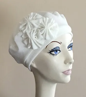 NWT! IMAGA Designer BERET Hat WHITE With TRIM • $26.95