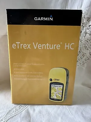 NEW GARMIN ETrex Venture HC Yellow Handheld Satellite GPS Navigation Unit • $80