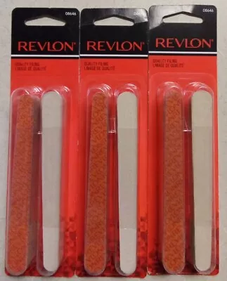 Revlon Emery Board Nail File Value Pack. Lot Of 3. 72ct Total. # 08646 • $12