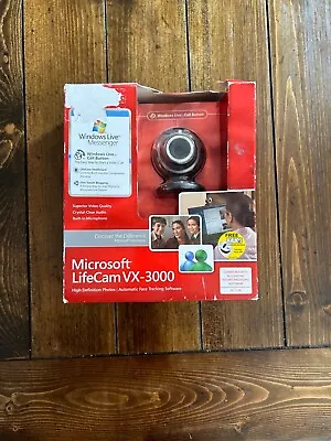 Microsoft Life Cam VX-3000 New In Box Compatible With All Leading Messaging Soft • $29.99