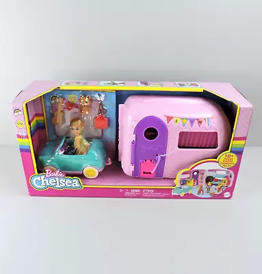 BARBIE CLUB Chelsea Camper Playset Blonde Small Doll Puppy Car - NIB MATTEL • $32.33