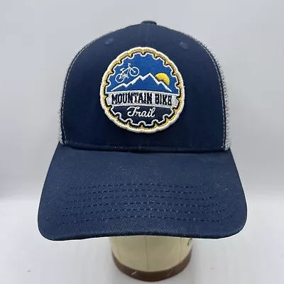 Mountain Bike Trail Hat Granule Adult Snapback Navy Gray Trucker Baseball Cap • $11.99