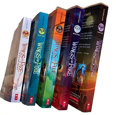 Wings Of Fire Series BOOKS 1-5 By Tui T. Sutherland (Dragons) Scholastic • $15