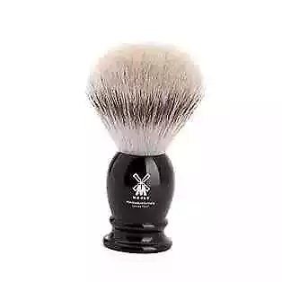 MÜHLE Classic Silvertip Fiber Shaving Brush - Synthetic Luxury Medium Black • $84.94