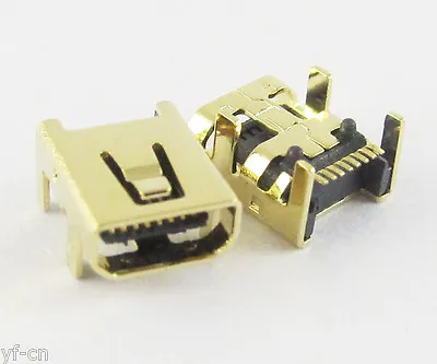 10pcs Gold B Type Mini 8pin USB Female Jack SMT Socket Connector For Digital • $3.28