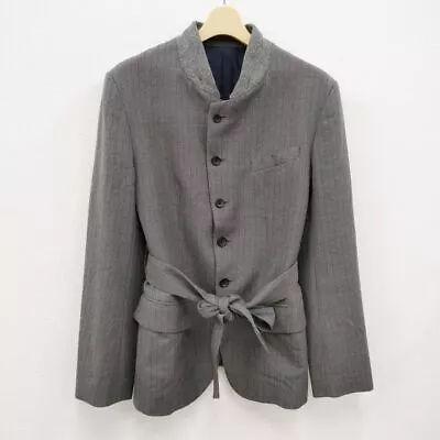 URU Mao Collar Jacket 14FUJ03 Size 1 Wool  Gray 3-0114T☆ • $76