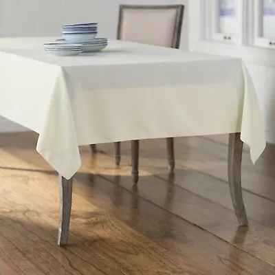 LA Linen Polyester Poplin Rectangular Tablecloth 60 By 84-Inch. Made In USA • $19.99