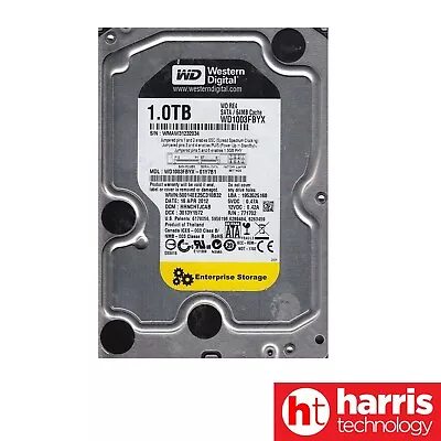 (Used) Western Digital 3.5   1TB (WD1003FBYX-01Y7B1) 7200RPM SATA 3 Hard Drive • $37